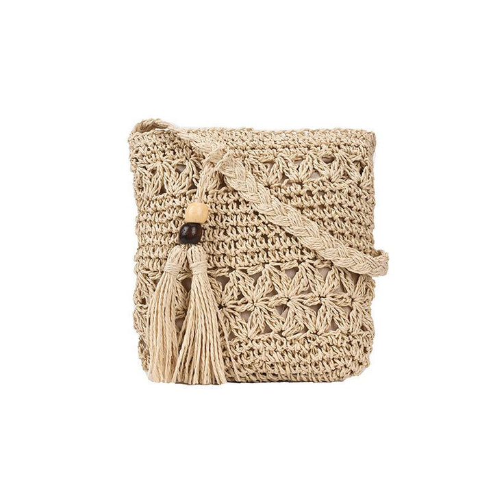 Sunny Weave Straw Crossbody - Zenoora