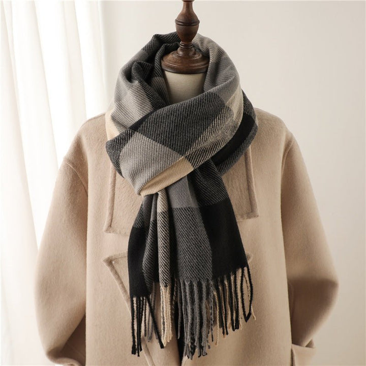 Thick Tassel Cashmere Shawl - Zenoora