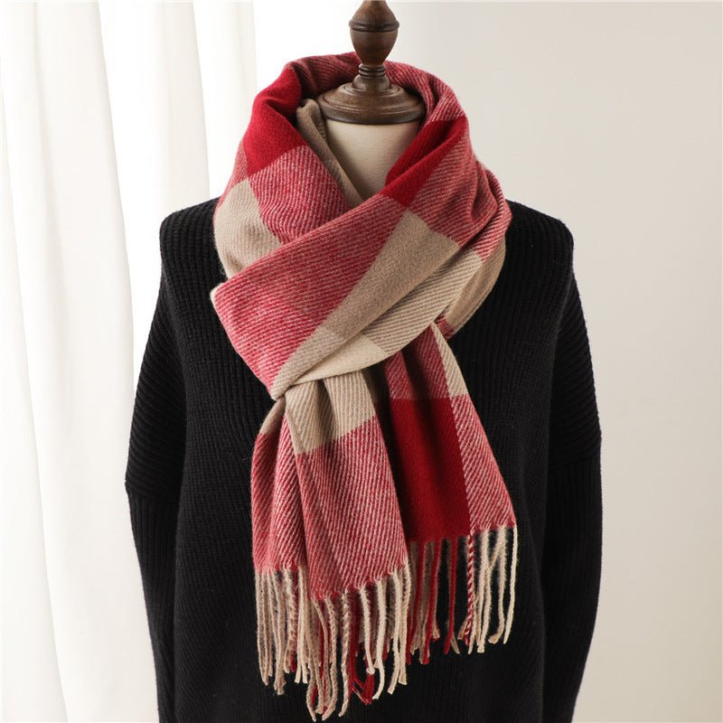 Thick Tassel Cashmere Shawl - Zenoora
