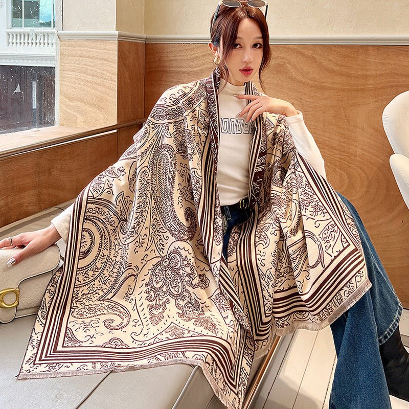 Versatile Warm Cashmere Scarf - Zenoora