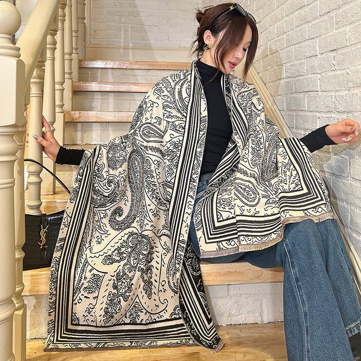 Versatile Warm Cashmere Scarf - Zenoora