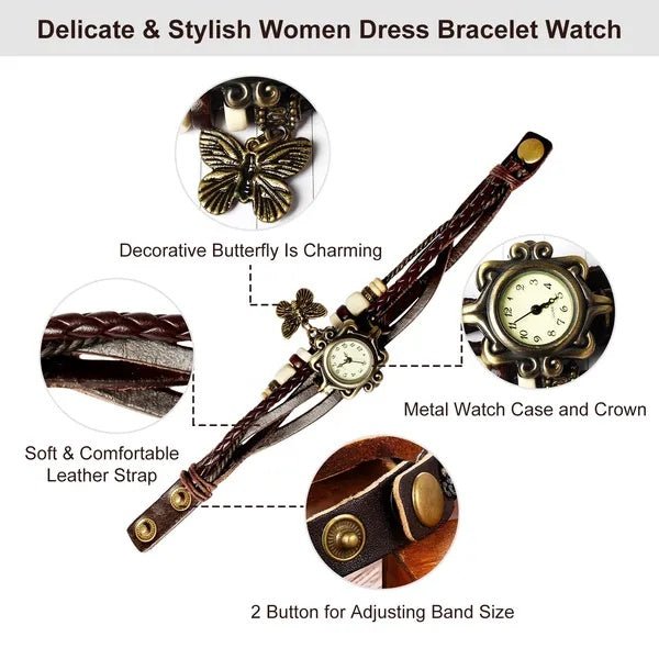 Vintage Bohemian Leather Watch - Zenoora