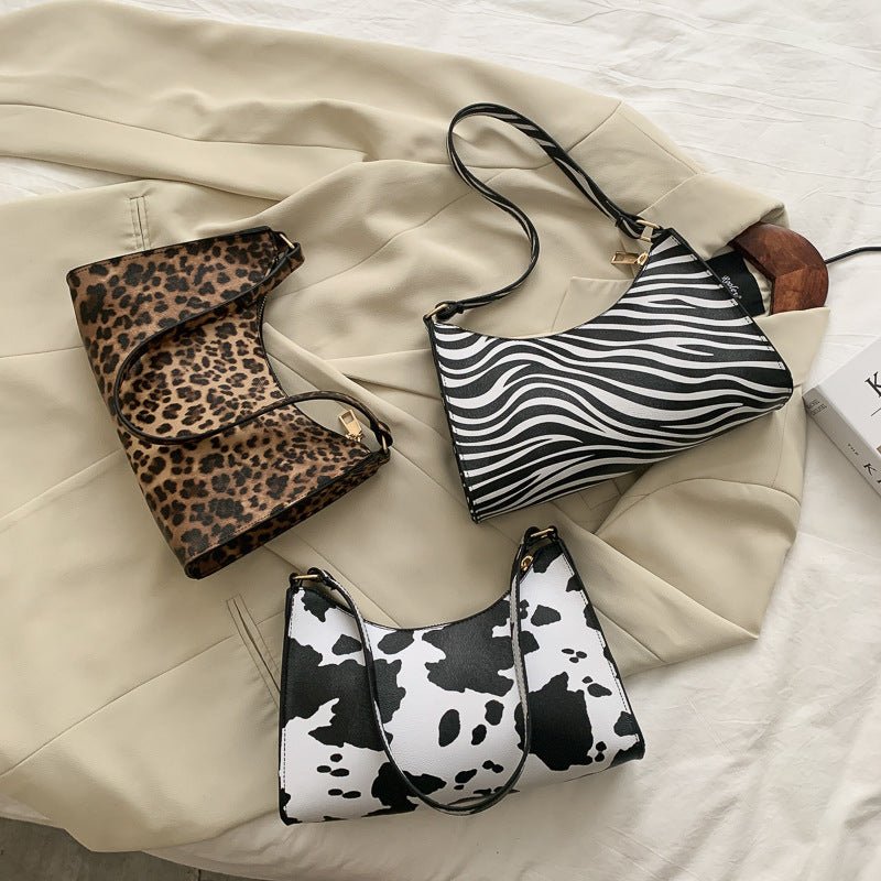Wild Stripes Leopard Shoulder Bag - Zenoora