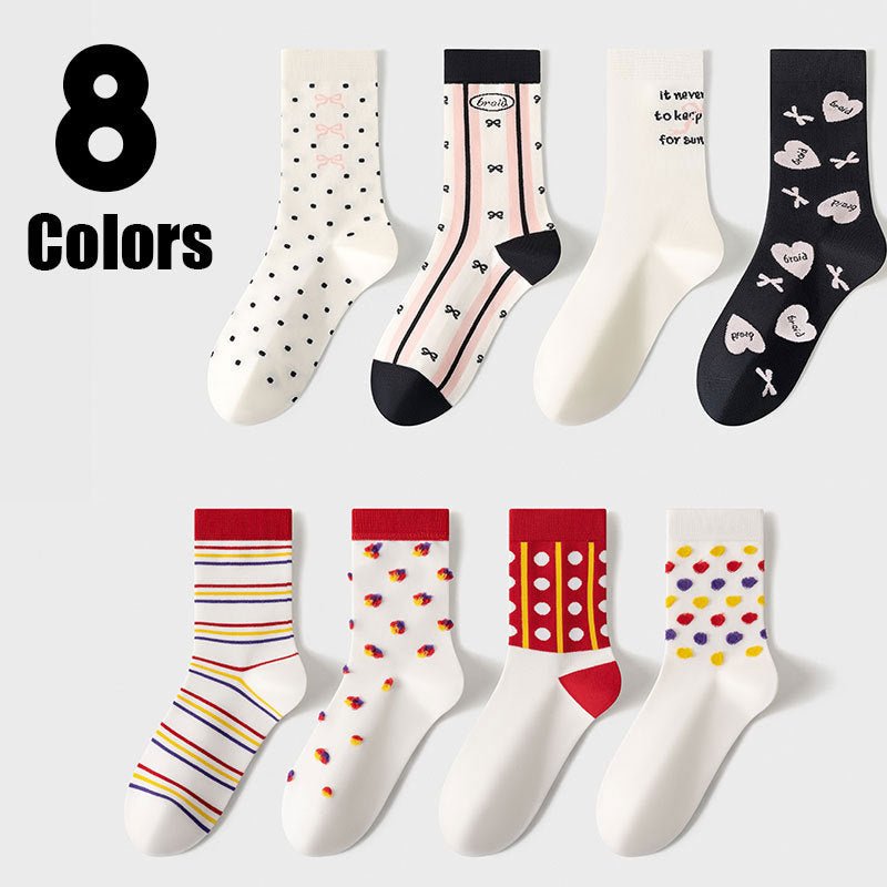Women’s Comfy Knit Crew Socks Set - Zenoora