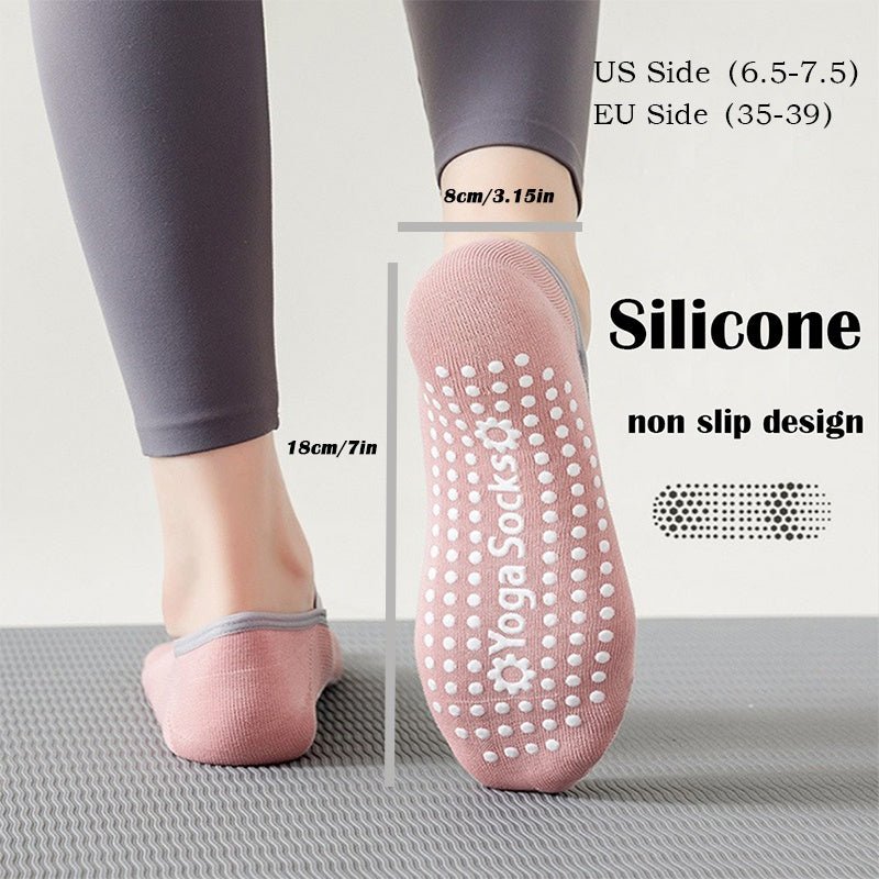 Women’s Non - Slip Yoga Socks Set - Zenoora