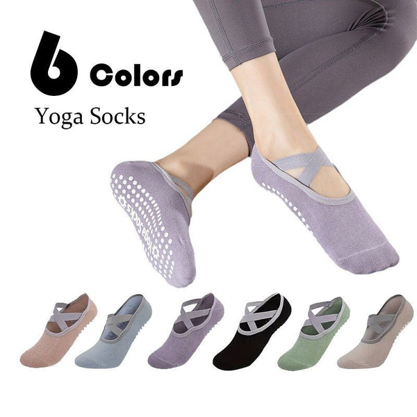 Women’s Non - Slip Yoga Socks Set - Zenoora