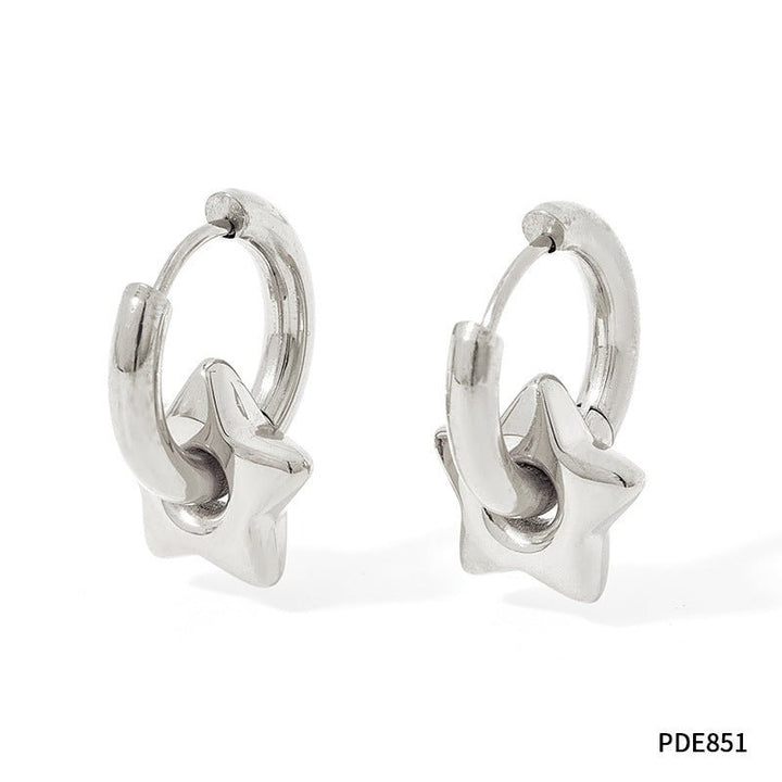 XINGX Earrings Stainless Steel Glossy Earrings - Zenoora