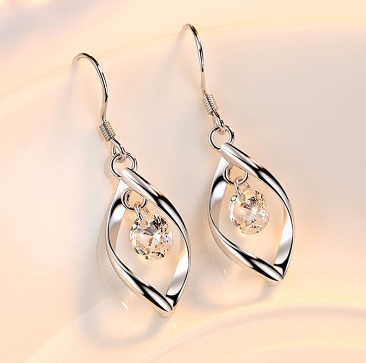 Zircon Reduction Silver Earrings - Zenoora